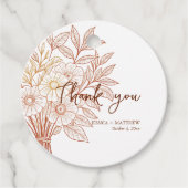 Moderne Skripte handgezeichnet Herbstblattsehen Geschenkanhänger (Vorderseite)