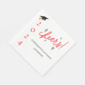 Moderne Skripte Herzlichen Glückwunsch Grand Red u Serviette (Ecke)