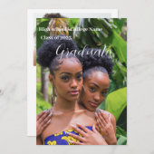 Moderne Skripte - Klasse der Double Graduation-Par Einladung (Vorne/Hinten)