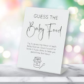 Moderne Skripte schätzen die Baby Food Baby Dusche Sockelschild