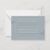 Moderne Skripte staubblaue Babydusche bringen Buch Mitteilungskarte (Rückseite)