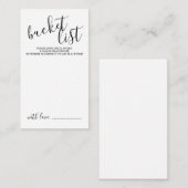 Moderne Skripteihenliste Hinweiskarte (Vorne/Hinten)