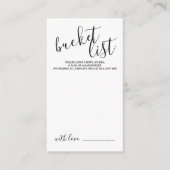 Moderne Skripteihenliste Hinweiskarte (Vorderseite)