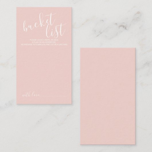 Moderne Skripteihenliste Hinweiskarte (Vorne/Hinten)