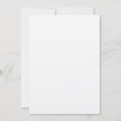 Moderne Skripteinladung zur Hochzeit Einladung (Rückseite)