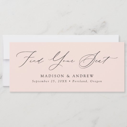 Moderne Skriptereien finden Sie Ihre Sitzheader-Ka Einladung (Vorderseite)