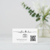 Moderne Skripterfassung Der QR-Code der Liebe Begleitkarte (Stehend Vorderseite)