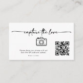 Moderne Skripterfassung Der QR-Code der Liebe Begleitkarte (Vorderseite)