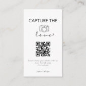 Moderne Skripterfassung Der QR-Code der Liebe Begleitkarte (Vorderseite)