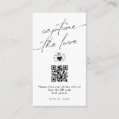 Moderne Skripterfassung Der QR-Code der Liebe Begleitkarte (Vorderseite)