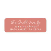 Moderne Skriptfamilie Name Pastell Pink (Vorne)