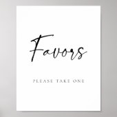 Moderne Skriptfavoriten Hochzeit Poster (Vorne)