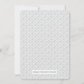 Moderne Skriptgrenze | Benutzerdefiniertes Foto Sa Save The Date (Rückseite)