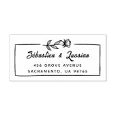 Moderne Skripthochzeit Permastempel (Design)