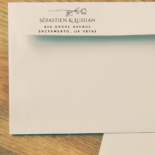 Moderne Skripthochzeit Permastempel