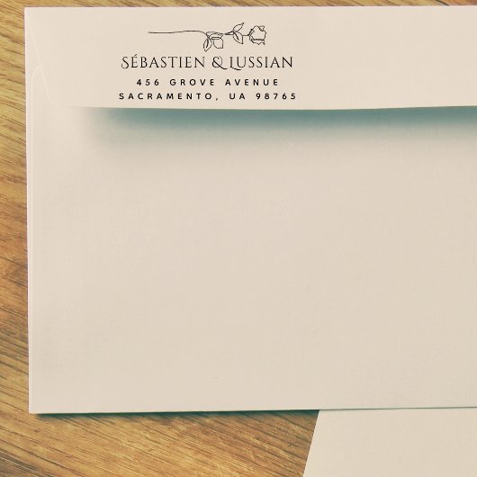 Moderne Skripthochzeit Permastempel