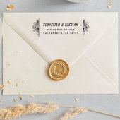 Moderne Skripthochzeit Permastempel