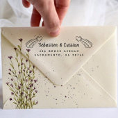 Moderne Skripthochzeit Permastempel