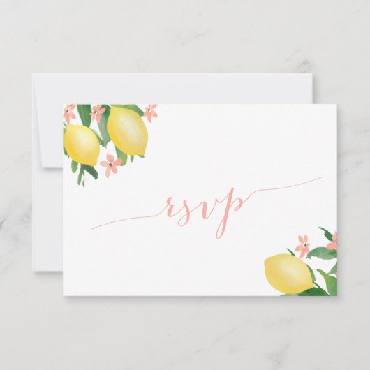Moderne Skriptklauseln für Hochzeiten RSVP Karte (Vorderseite)
