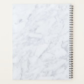 Moderne Skriptmarble Miss an Frau Bridal Wedding Planer (Rückseite)