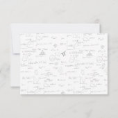 Moderne Skriptmathematik formas Abschluss Dankeskarte (Rückseite)