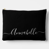 Moderne Skriptname gürtlich schwarz Zubehörtasche (Vorderseite)