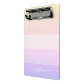 Moderne Skriptnamen-Zwischenablage für Regenbogens Mini Klemmbrett (Gewinkelt2)