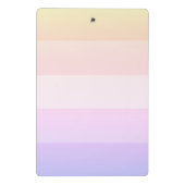 Moderne Skriptnamen-Zwischenablage für Regenbogens Mini Klemmbrett (Rückseite)