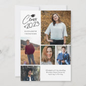 Moderne Skriptnamenklasse Jahr 6 Foto Abschluss A Ankündigung (Rückseite)