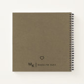 Moderne Skriptnotizen & Muskelpressen - Papier Notizblock (Rückseite)