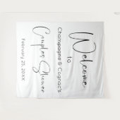 Moderne Skriptpaare Dusche Willkommen Hintergrund Wandteppich (Vorderseite (Horizontal))