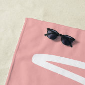 Moderne Skriptschreiben FRAU Strandtuch (Beispiel)