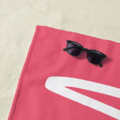 Moderne Skriptschreiben FRAU Strandtuch (Beispiel)