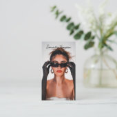 Moderne Skriptsignatur, Berufliche Fotografie Visitenkarte (Stehend Vorderseite)