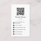 Moderne Skriptsignatur, Berufliche Fotografie Visitenkarte (Rückseite)