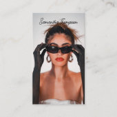 Moderne Skriptsignatur, Berufliche Fotografie Visitenkarte (Vorderseite)