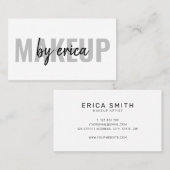 Moderne Skriptsignatur Makeup Artist Visitenkarte (Vorne/Hinten)