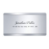 Moderne Skriptsilbervorlage - Coole Auslieferung (Vorne)