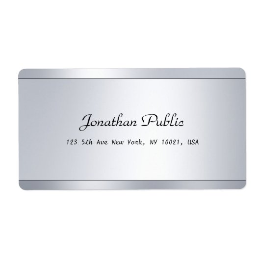 Moderne Skriptsilbervorlage - Coole Auslieferung (Vorne)