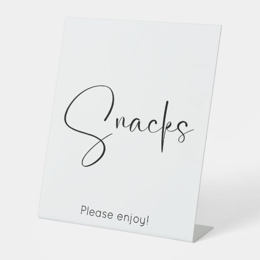 Moderne SkriptSnacks Sockelschild (Vorderseite)