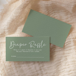 Moderne Skriptsprache Oh Baby Simple Diaper Raffle Begleitkarte