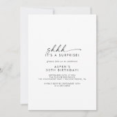 Moderne Skriptüberraschung - Party Einladung (Vorderseite)