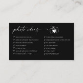 Moderne SkriptWedding Capture the Liebe QR Code Begleitkarte (Rückseite)