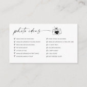 Moderne SkriptWedding Capture the Liebe QR Code Begleitkarte (Rückseite)