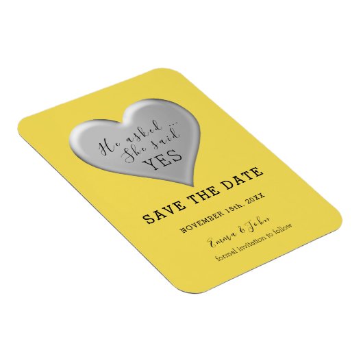 Moderne SkriptWedding rettet die Einladung Magnet (Rechte Seite)