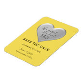 Moderne SkriptWedding rettet die Einladung Magnet (Linke Seite)