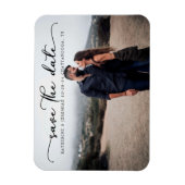 Moderne SkriptWedding Save the Date Magnet (Vertikal)