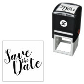 Moderne SkriptWedding Save the Date Permastempel (Beispiel)