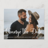 Moderne Skriptzeitverschiebung Postkarte (Vorderseite)