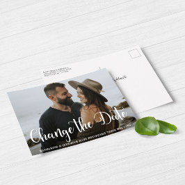 Moderne Skriptzeitverschiebung Postkarte